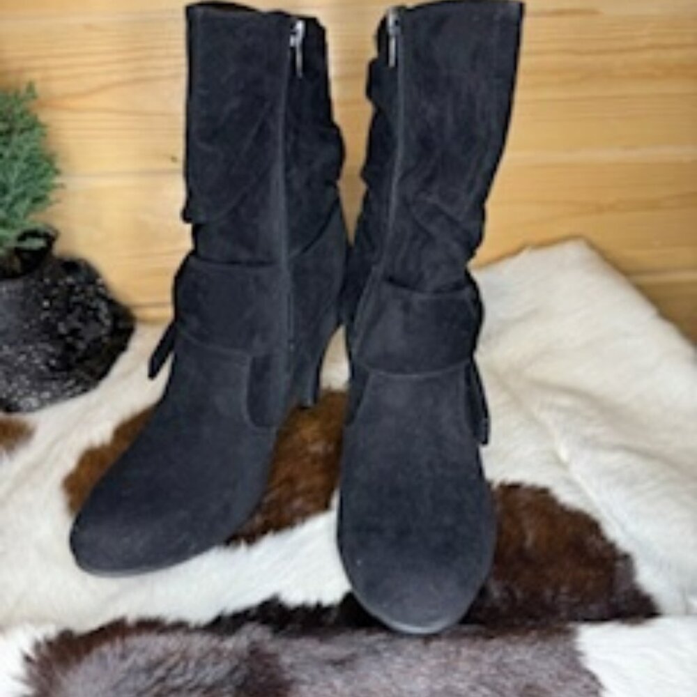 Stiletto, Black, bow-tie boots